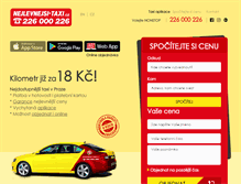 Tablet Screenshot of nejlevnejsi-taxi.cz